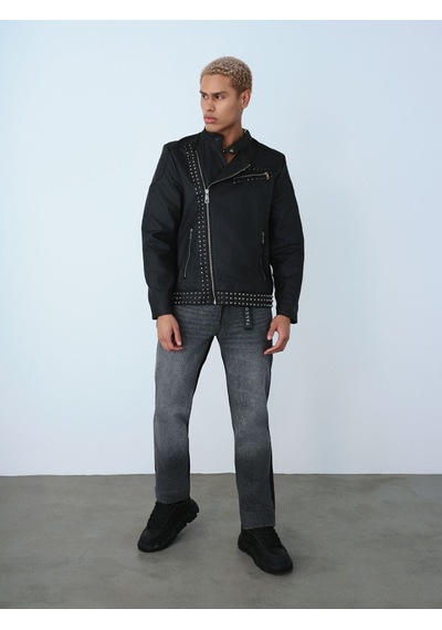 LOFT Biker Erkek Ceket Lf2037982 Q1.v1 Denim