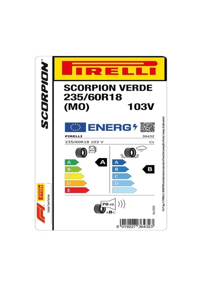 Pirelli 235/60R18 103v Scorpion Verde Mo Yaz Lastiği 2024