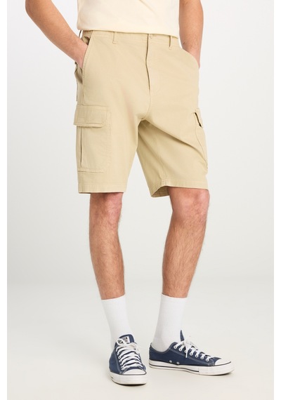 Lee Relaxed Fit Geniş Kesim Chino Erkek Cargo Şort 71ja4897614 Bej