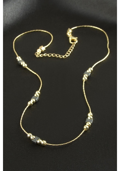 Ilkeshop Hematit Zincir Kolye - Sarı
