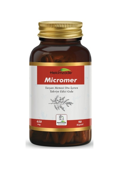 Hekimzade Micromer Tavşan Memesi Otu İçeren Takviye Edici Gıda 650mg 90 Kapsül