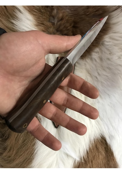 A.K. Bushcraft Parlak Av Kamp Bıçağı Çok Renkli