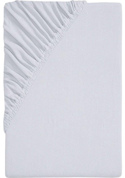 140 X 200 Cm Düz Pamuklu Tek Kişilik Lastikli Fitted Penye Çarşaf-gri