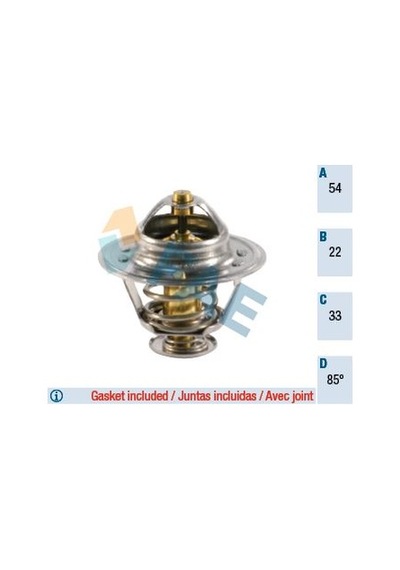 Fae 5307585 Termostat 85c Corsa B-c-astra F-g-h-combo-vectra B 1.7 Dtı-1.7 Cdtı 1338075-97087130