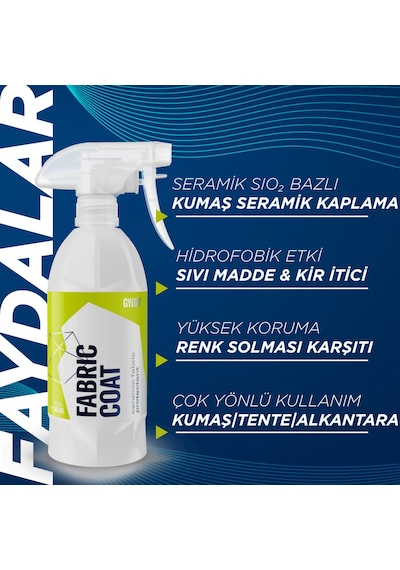 Gyeon Q² Fabriccoat Araç Kumaş Koltuk Tente Koruyucu - 400 Ml - S