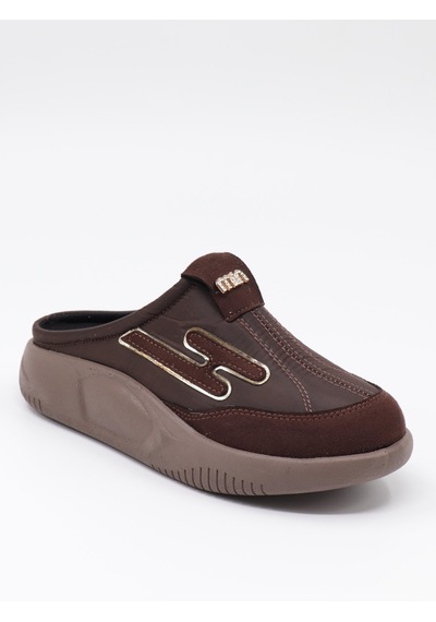 Nesilshoes Nesil Shoes Conf 222 Kahve Anatomik Kadın Sabo Terlik