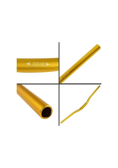 Wake Alüminyum 31.8 780 Mm Riser Mtb Gidon Bisiklet Gidonu Gold Sarı