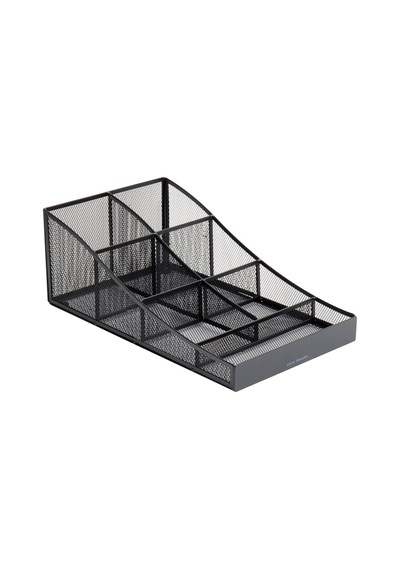 Bardak Ve Sos İstasyonu, Tezgah Üstü Düzenleyici, Kahve Barı, Mutfak, Metal File, 21,6 Cm Uzunluğunda X 36,8 Cm Genişliğinde X 13,3 Cm Yüksekliğinde, Siyah