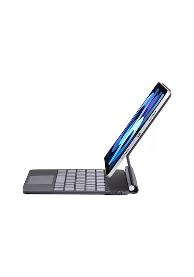 Apple iPad Uyumlu Pro 13 2024 Kılıf X9p Magic Manyetik Klavyeli Tablet Kılıfı - Siyah Standart