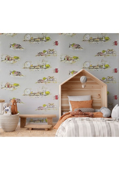 Krem Kentler 16 M2 Duvar Kağıdı 281551 Çok Renkli