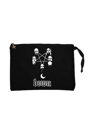 Down Grup Siyah Clutch Astarlı Cüzdan / El Çantası Siyah