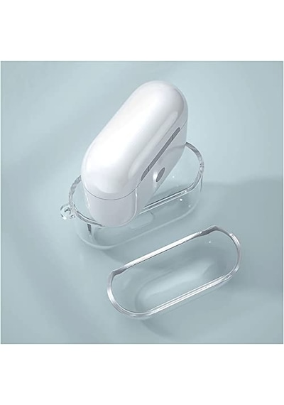 Airpods Pro 2 İle Uyumlu Şeffaf Silikon Kılıf Tam Koruma Kancalı Anahtarlık Delikli Apple Airpods Pro 2 İle Uyumlu Diğer