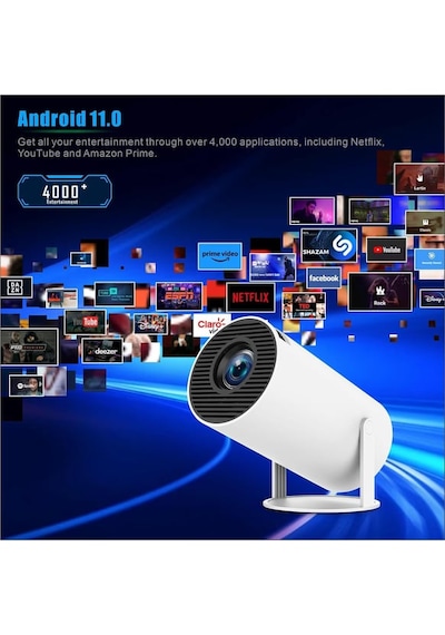 Hy300 Pro Android Tv Özellikli Taşınabilir Projektör