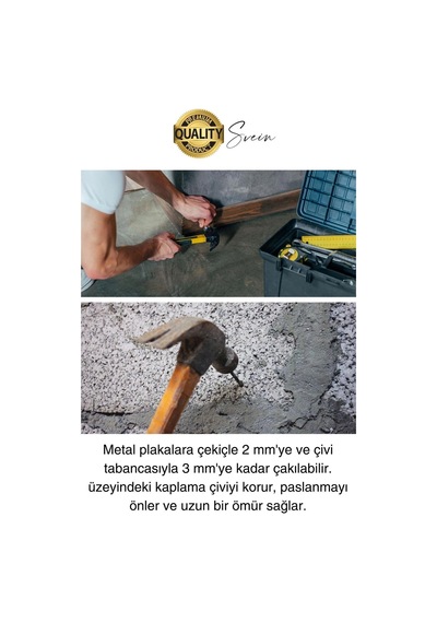 20 Adet 3x30 Kanallı Çelik Beton Çivisi 3 Cm Duvar Saat Ayna Resim Tablo Asmak Ahşap Metal Sivri Diğer