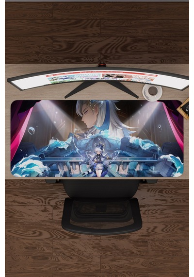 Neuvillette Genshin Impact Anime Gacha V2 - 90x40 Xxl Gaming Mouse Pad Fare Altlığı