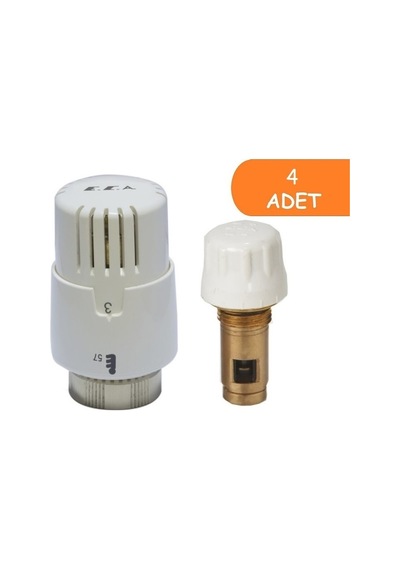 4 Adet Eca Termostatik Trv4 Kafa Grubu 41,3mm 602120813