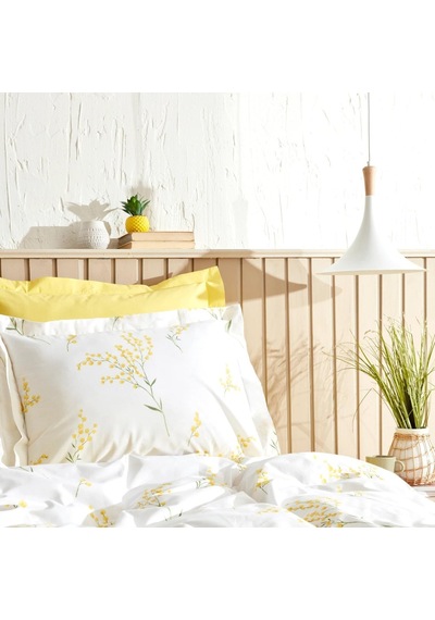 Home Loretta Pamuk Tek Kişilik Nevresim Takımı, Sarı Diğer