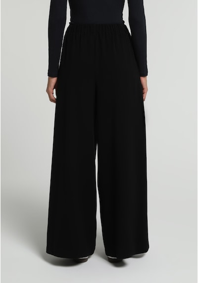 Colin's Colins Regular Fit Yüksel Bel Geniş Paça Kadın Siyah Pantolon Cl1082188 Q1.v1 Blk
