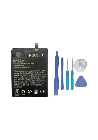 Reeder S19 Max Batarya Pil + Tamir Seti