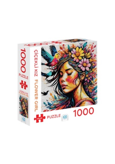 Ca Games Çiçekli Kız Puzzle 1000 Parça Ca1000-7048