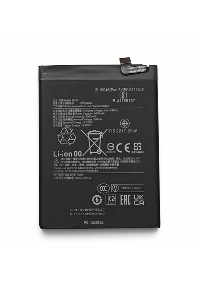 Xiaomi Redmi Note 13 Batarya Redmi Bn5p Uyumlu Yedek Batarya