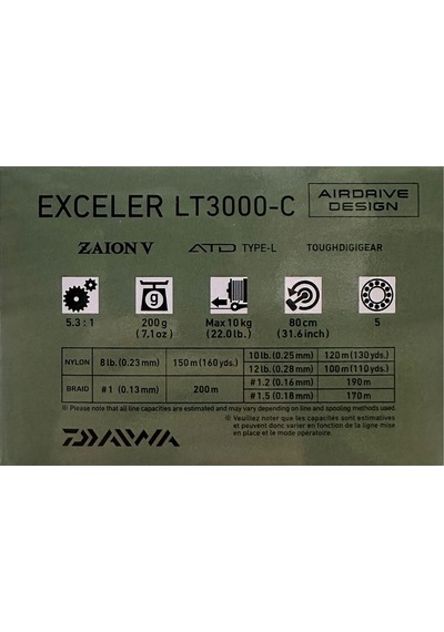Daiwa Exceler 23 Lt 3000 C Spin Olta Makinesi