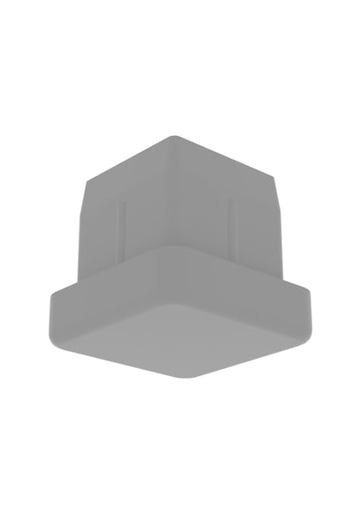 Cateksss 15x15 Mm Düz İç Profil Tapası Ral7035 - 34 Lü Paket Gri