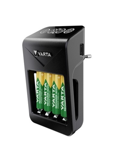2100mah Aa Şarj Edilebilir Pil + Lcd Plug Şarj Cihazı