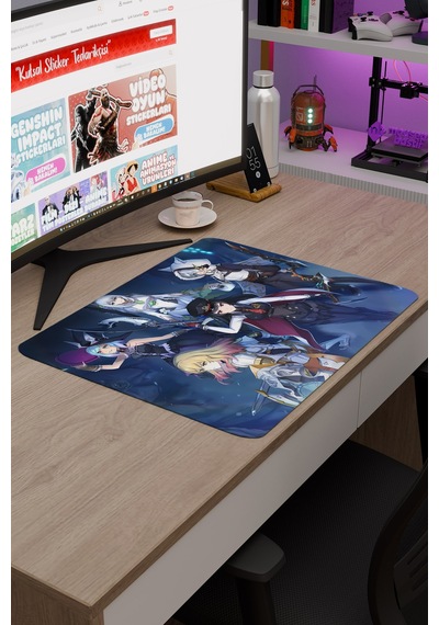 Blue Protocol Star Resonance Dikişli Kauçuk Oyuncu Mousepad V4 - 48x40 Xl Gaming Mouse Pad