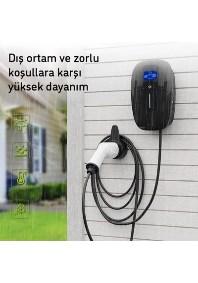 Yasomi Duvar Tipi 7.4 Kw Elektrikli Araç Şarj Cihazı