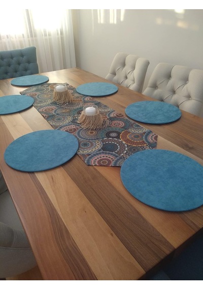 Ayşemce Amerikan Servis Takım Otantik Desenli Runner 6 Koyu Su Yeşili Supla A-home025 Diğer