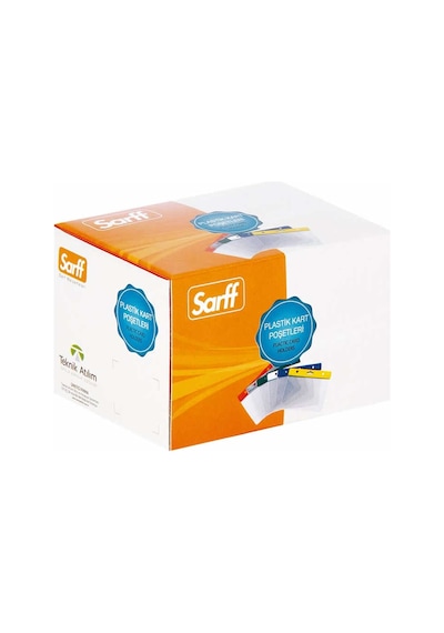 Sarff 6.5x10.5cm Beyaz Dikey Kart Poşeti - 100adet