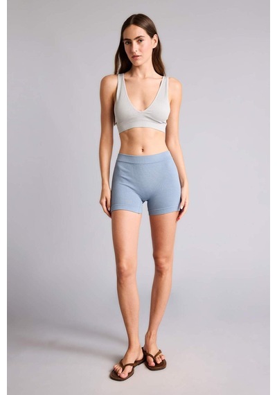 Defacto Fitilli Elastik Bel Açık Mavi Seamless Boxer I0628ax26hsbe746 Mavi-be746
