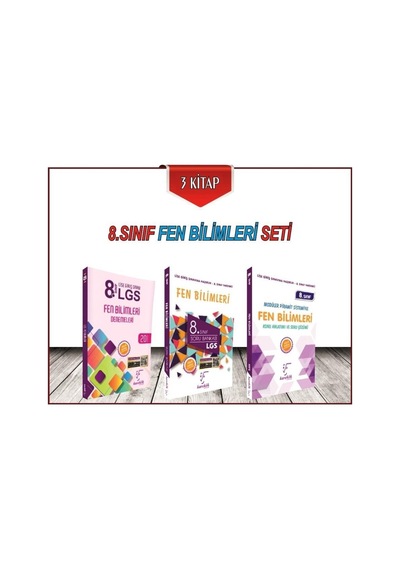 Karekök Yayınları 8.Sınıf Lgs Fen Bilimleri Seti 3 Kitap