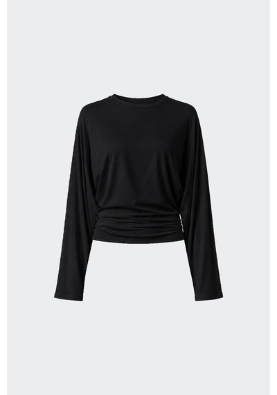 Suud Collection Siyah Sophia Yarasa Kol Bluz