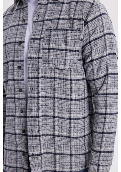 Tudors Erkek Regular Fit Rahat Kesim Kışlık Kareli Oduncu Gömlek-42110 Gri Tudors Erkek Regular Fit Rahat Kesim Kışlık Kareli Oduncu Gömlek-42110 Gri