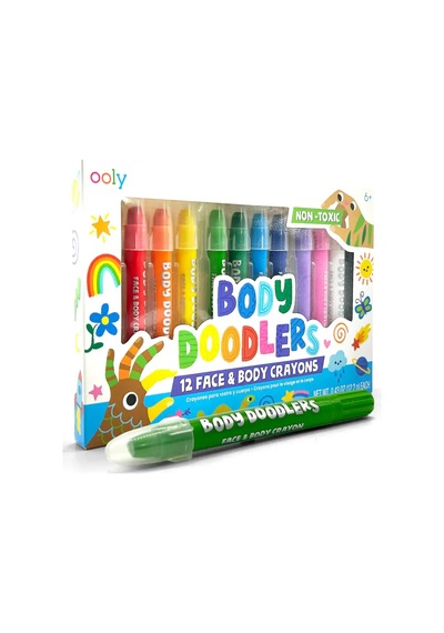 Ooly Body Doodlers 12 Li Yüz Ve Vücut Boyası 133-116 Çok  Renkli