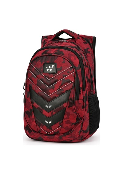 Komando Sırt Çantası Bordo Kamuflaj 3 Gözlü Kamp Ve Outdoor 46x32x18 Cm Çok Renkli