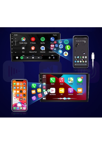 Ford C Max - Kuga 2013-2019 Android 2 Gb + 32 Gb Rom Carplay Multimedya JAPON SERİ