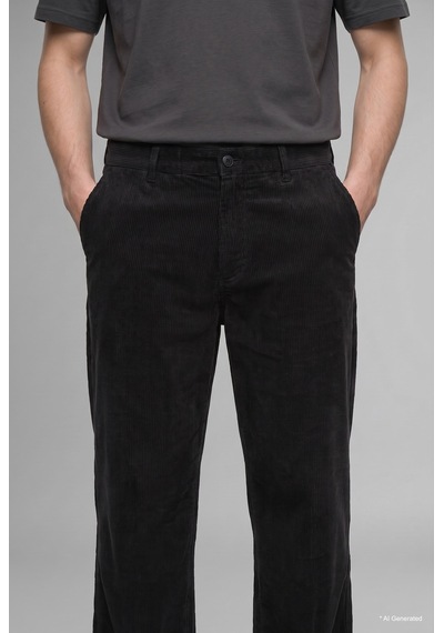 Defacto Baggy Fit Geniş Kalıp Normal Bel Geniş Paça Kadife Pantolon H3894ax26wnar104 Antrasit-ar104