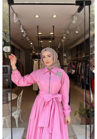 Oe25y939685 Omelya Elbise Pembe