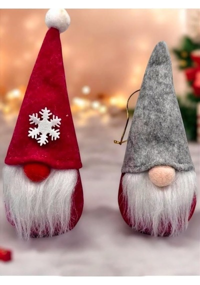 1 Adet 16 Cm Yılbaşı Şans Cücesi Iskandinav Elf Cücesi T80 Gnome