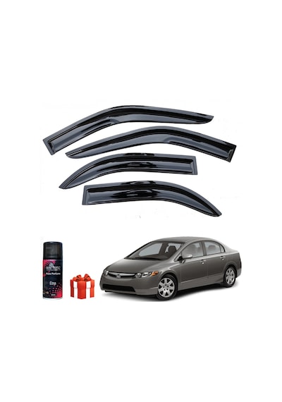 Honda Civic Mügen Cam Rüzgarlığı 2007-2012 Arası 4 Lü Takım+koku