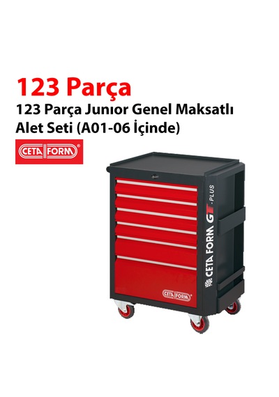 Ceta Form 123 Parça Junior Genel Maksatlı Alet Seti