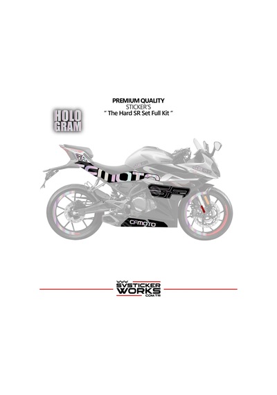 Cfmoto 250sr The Hard Sr Sticker Set Etiket Modeli Yüksek Kalite Set Jant Kaplama li 31203207