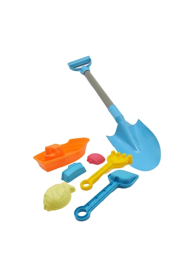 Waldern Toys Lux 24 Parça El Arabası Gemi Büyük Orta Boy Kova Kürek Takımı Plaj Seti