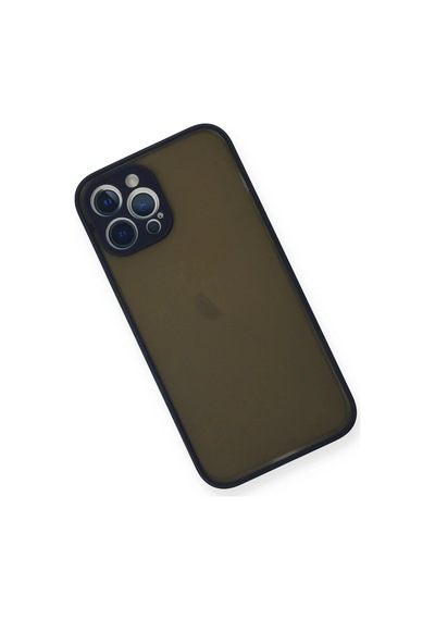 Durukar Apple, Uyumlu iPhone 12 Pro Max Kılıf Montreal Silikon Kapak - Lacivert