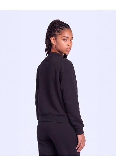 Kappa İleria Tur Kadın Siyah Oversize Sweatshirt