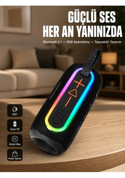 Uzun Pil Ömürlü Bluetooth 5. 1 Hoparlör Yeni Nesil