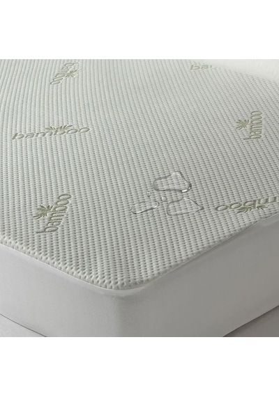 Özdilek Bamboo Fitted Sıvı Geçirmez Yatak Alezi, Yatak Koruyucu, Beyaz